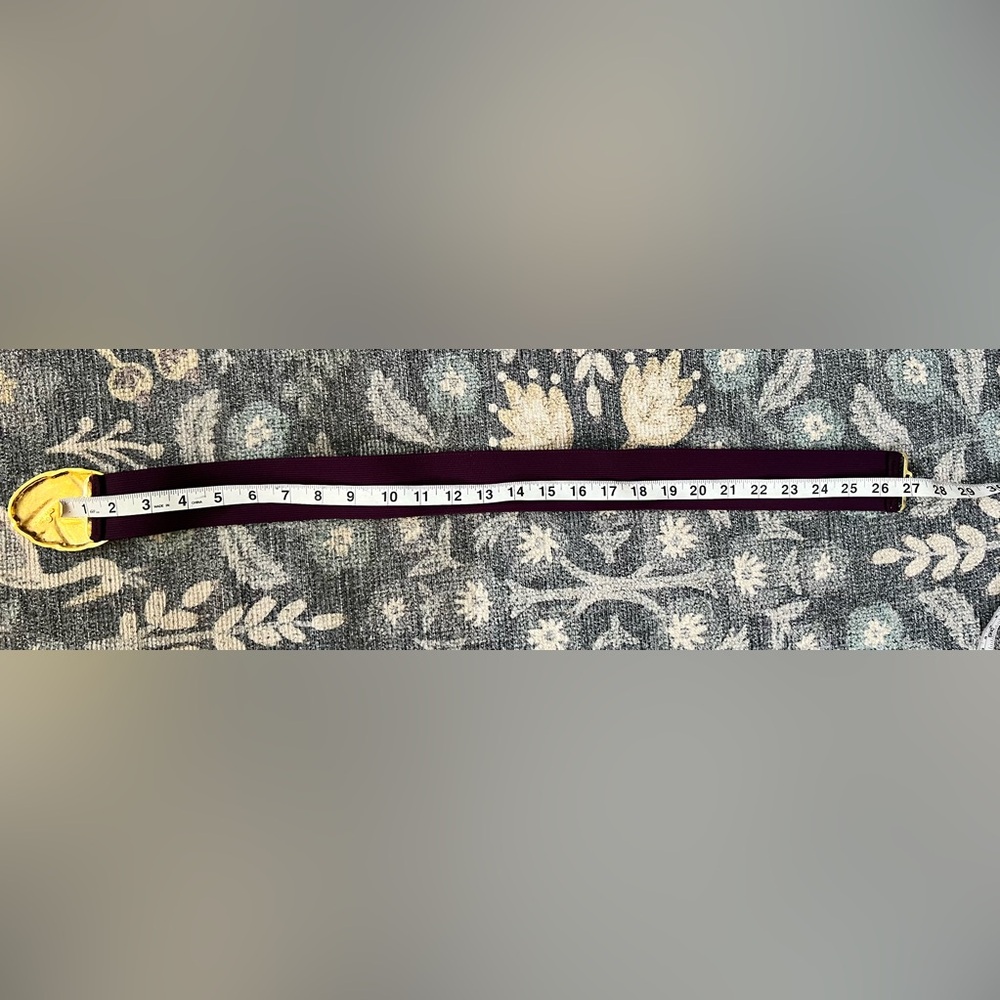Purple Day-Lor Elastic Statement Belt - Picture 4 of 6